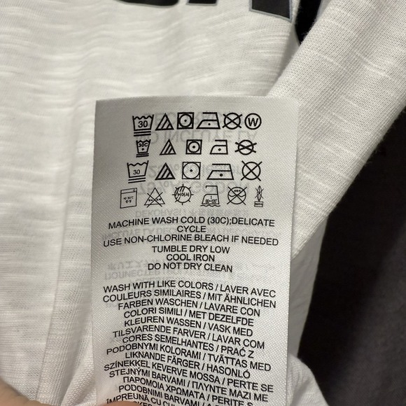 Women's XS Las Vegas Raiders Nike White/ Black Raglan 3/4 Sleeve T Shirt NFL - Picture 6 of 9